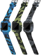 RuenTech Compatible with Garmin Vivofit jr 3 Bands, Replacement Silicone Wristband Camouflage Watch Straps for Vivofit jr. 3 Fitness Tracker
