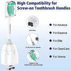 Toptheway Replacement Brush Heads Compatible with Sonicare E-Series Essence Xtreme Elite Advance and CleanCare Screw-On Toothbrush Handles 7022/66, 6 Pack