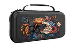 Flowers Switch Case For Nintendo Switch OLED/Switch LITE/Switch Accessories, Cute Carry Protective Bag, Travel Game Console Cases, Controller Hard Shell Holder 20 Cartridge Slot J69