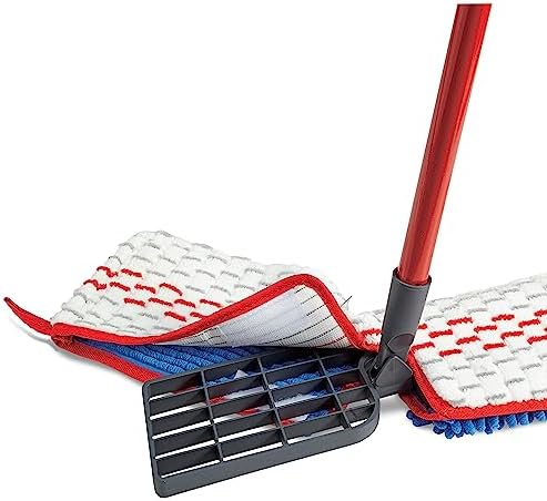 O-Cedar Hardwood Floor 'N More 3-Action Flip Mop Head Replacement | Machine Washable | Reusable | Microfiber Refill | Removes 99% of Bacteria
