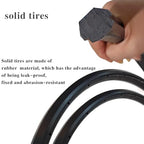 (1 Pair) Wheelchair Rear Wheel Replacement Tire, Wheelchair Tire, 24 "X 1" Universal Flat-Free Polyurethane Tire, Suitable For Manual Wheelchair Tire Replacement