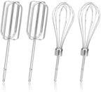 4pcs Hand Mixer Beaters Attachments Set, 2 Styles Stainless Steel Handheld Mixer Replacement Beaters Electric Mixer Parts Accessories for Hamilton Beach Hand Mixer 62682RZ 62692 62695V 64699