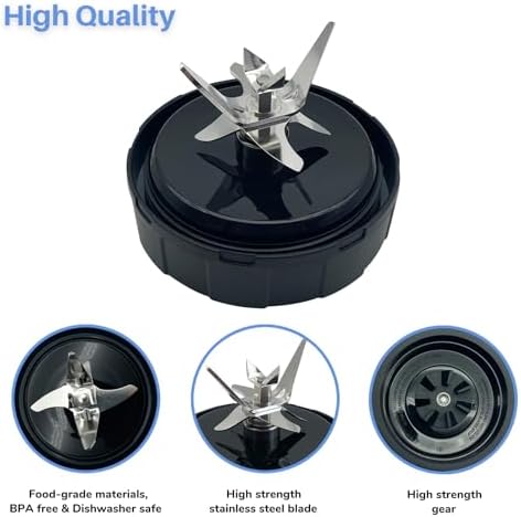 Blender 7 Fins Blade Base Extractor 703KKU100 Replacement Parts Compatible with Ninja Foodi Power SS100 SS101, SS150 Twist, SS151 Twisti, SS300 SS350 SS351 SS400 SS401 CO101B CO150B CO351B CO401B