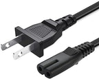 TCL Roku TV 2 Prong Power Cable - 10FT, AC Cord Replacement for 24" to 85" Roku Smart LED TVs
