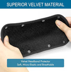 GEVO Replacement Headphone Headband Cover for HyperX Cloud ＆ Alpha,Cloud 1/2/3/Pro,Cloud X/Core,Flight,Stinger Gaming Headset,Headband Cushion Easy Installation No Tool Needed-Velvet Black