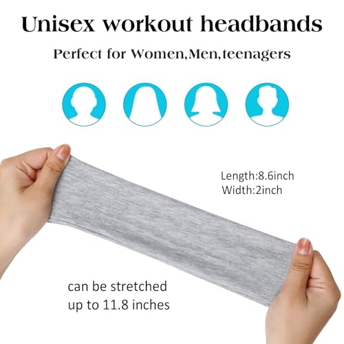 TERSE Hairband, Cloth Headbands for Women - Pink, Non Slip Soft Fabric Thin Head Band, Sweat Hairbands, Cute Hair Wrap for Girls, Fashion Hair Accessories for Women
