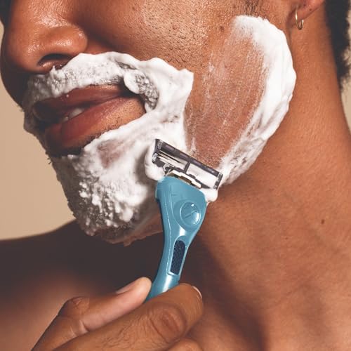 Dollar Shave Club | Razor Handle (2 Pack) Blue | Replacement Razor Blade Handles