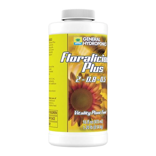 General Hydroponics Floralicious Plus, Vitality Plant Food, 2-0.8-0.5, 16.oz.