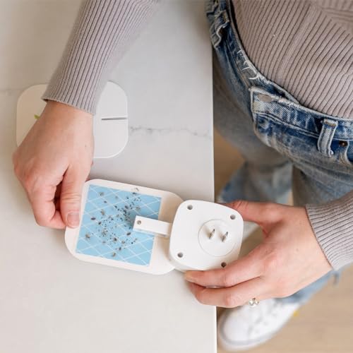 VEYOFLY Flying Insect Trap Refill- Plug in Bug Catcher Indoor Refills, Indoor Fly Trap, Indoor Fly Trap,Trap for Mosquitos, Bugs, Insects, Gnats, Moth and Fruit Flies -Plug in Refill (Pack of 10)