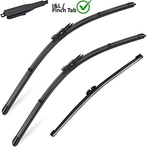 3 Wiper Blades Replacement for Ford Explorer 2011-2018 2019 2020 2021 2022 2023,Original Equipment Replacement Front and Rear Windshield Wiper Blade - Pinch Tab 26"/22"/11" (Set of 3)
