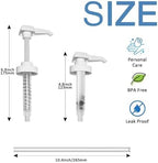 4 Pack Gallon Jug Pump Dispenser 38-400 White Pump for Gallon Jug Dispensing - 7cc Lotion Gallon Shampoo Pump Top Replacement, Fits 1 Gallon Bottle 64oz 128oz Hand Sanitizer Containers, Plus Labels
