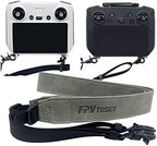 FPVtosky Lanyard for DJI RC & RC 2 & RC Pro Controller, DJI Mini 4 Pro Lanyard RC Neck Strap, Soft Leather Lanyard Compatible with DJI Flip/Mini 3 / Mavic 3 / Air 3S / Remote Controller Accessories
