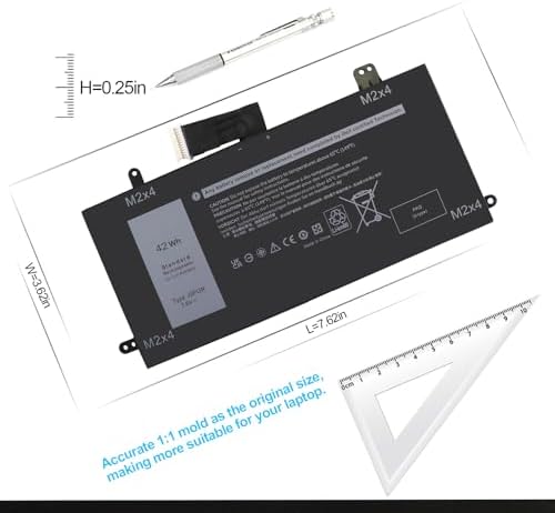 J0PGR Laptop Battery Replacement for Dell Latitude 12 5285 E5285 5290 2-in-1 Series T17G T17G001 T17G002 Tablet Notebook 1WND8 0J0PGR JOPGR 0RDYCT RDYCT X16TW NOT (MB991LL MC375LL MD314 MC724LL)