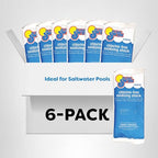 In The Swim Chlorine-Free Pool Shock – Quick Dissolving, Fast-Acting, Shock-Oxidizer for Swimming Pools, Spas, and Salt Chlorinated Pools Compatible - 6 x 1 Pound Bags
