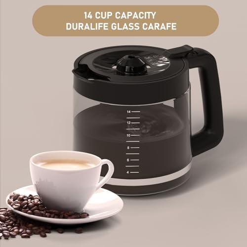 14-Cup DCM201 Coffee Maker Carafe Coffee Pot Replacement Compatible with Ninja DCM201, DCM201CP, DCM201BK Programmable XL 14-Cup PRO Coffee Maker