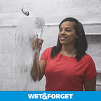 Wet & Forget Shower Cleaner Spray Multi-Surface Weekly Application Requires No Scrubbing, Bleach-Free Formula, Ready to Use, Vanilla Scent, 3 Months of Cleaning, 64 Fluid Ounces, 1 Pack
