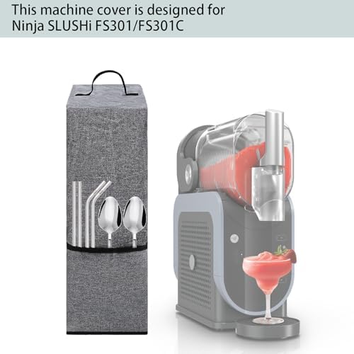 Machine Cover For Ninja Slushie, Machine Dust Cover, Protective Cover Accessories For Ninja Slushi Drink Maker, Machine Carrying Bag/Case Compatible With Ninja FS301/FS301C