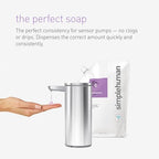 simplehuman Spring Water Moisturizing Liquid Hand Soap Refill Pouch, 34 Fl. Oz. (Pack of 6)