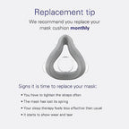 ResMed AirFit F20 Cushion - Full-Face CPAP Mask Cushions Replacement - CPAP Supplies & Accessories - Small