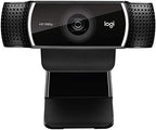 Logitech C922x Pro Stream Webcam 1080p HD Camera for Streaming and Recording at 60 FPS Background Replacement Technology (Renewed)