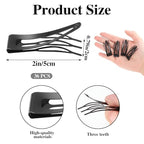 36 Pcs Black Snap Hair Clips, Hair Clips Metal Hair Barrettes Stocking Stuffers for Women Girls Hair Accessories Gift Christmas Gifts