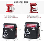 BAGSPRITE Stand Mixer Cover with Detachable Appliance Sliders Base Compatible with KitchenAid Mixer-Storage Bag for 4.5/5 Quart with Pockets for Kitchen Aid Accessories and Attachments