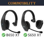 SOULWIT Cooling-Gel Earpads Replacement for BlueParrott B650/S650(650XT 650 XT) Noise Cancelling Bluetooth Headset, Ear Pads Cushions with High-Density Noise Isolation Foam - B650XT CG Black