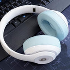 Ear Pads Replacement for Beats Studio 3 - GEVO Earpad Cushions for Beats Studio 2 3 Wired Wireless - Headphone Cover Parts with Strong Adhesive (Crystal Blue)