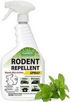 Harris Peppermint Oil Mice & Rodent Repellent Spray for House and Car Engines, Humane Mouse Trap Substitute, 20oz