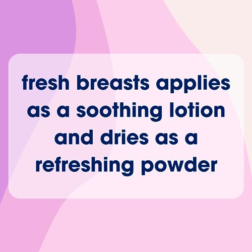 Fresh Body FB Fresh Breasts Anti-Chafing Deodorant Lotion to Powder, 3.4 Fl Oz (4 Pack) Anti Chafe Cream Whole Body Deodorant for Women, Inner Thighs & Areas that Sweat, No Talc, Aluminum & Fragrance