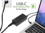 Plugable USB-C Chromebook Charger Replacement, 60W Type C Charger for Laptops, Compatible with USB-C Google Chromebooks Including Samsung, HP, Dell, Lenovo, Acer, Asus