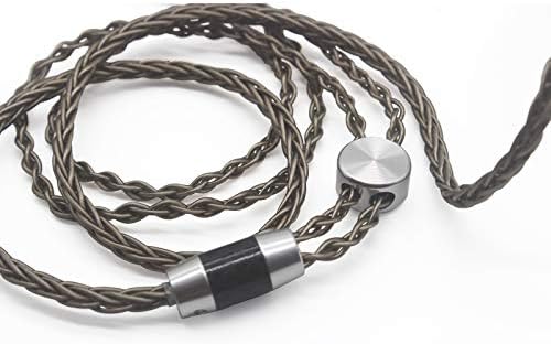 Youkamoo 4.4mm Cable Compatible for Hifiman HE4XX, HE-400i Headphones 8 Core Braided Silver Plated Replacement Audio Upgrade Cable (4.4mm to Dual 3.5mm Male Version)