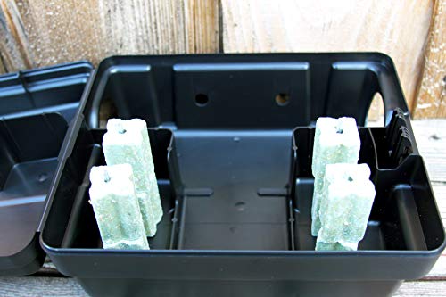 Outpost Rat Bait Station | Single Station Targets Small Mice Up to Large Rats | Position Horizontal or Vertical | Made in USA