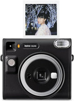 Fujifilm Instax Square SQ40 Instant Camera Vintage Black + Fuji Instax Film Value Pack (40 Sheets) + Shutter Accessories Bundle, Includes Style Compatible Carrying Case, Photo Album 80 Pockets