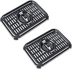 Air Fryer Crisper Plate for Ninja Foodi DZ201,2 Pcs Replacement Grill Pan for Ninja DZ100,Air Fryer Replacement Parts and Accessories