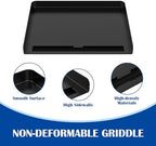 SafBbcue Griddle Plate for Ninja GR101 Sizzle Smokeless Indoor Grill, 14" Nonstick Plate for GR100 Series Accessories, Flat Top Countertop Electric Grill