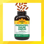 Country Life Phosphatidyl Choline Complex, Promotes Healthy Cognitive Function, 1200mg, 200 Softgels, Certified Gluten Free