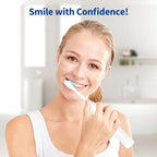 Replacement Brush Heads Compatible with Philips SoniCare Electric Toothbrushes Handle, Toothbrush Heads of Effective Cleaning, for Snap-on System, 8 Pack, White