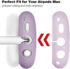 Case for Airpods Max Headphones,Ear Pad Case Cover/Ear Cups Cover/Headband Cover for AirPods Max(USB-C/Lightning)(2024/2020),Silicone for Apple Airpod Max, Accessories Cases(Lavender Purpl)