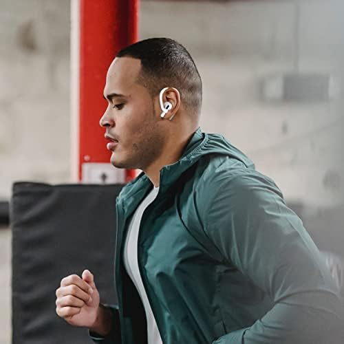 DamonLight Ear Hooks 2 Pairs for AirPods Pro 2 & 1, AirPods 4 & 3 & 2 & 1, Airpod Ear Hook, Anti-Slip Comfortable Fit, Ergonomic Design, AirPods Accessories (Small, White)