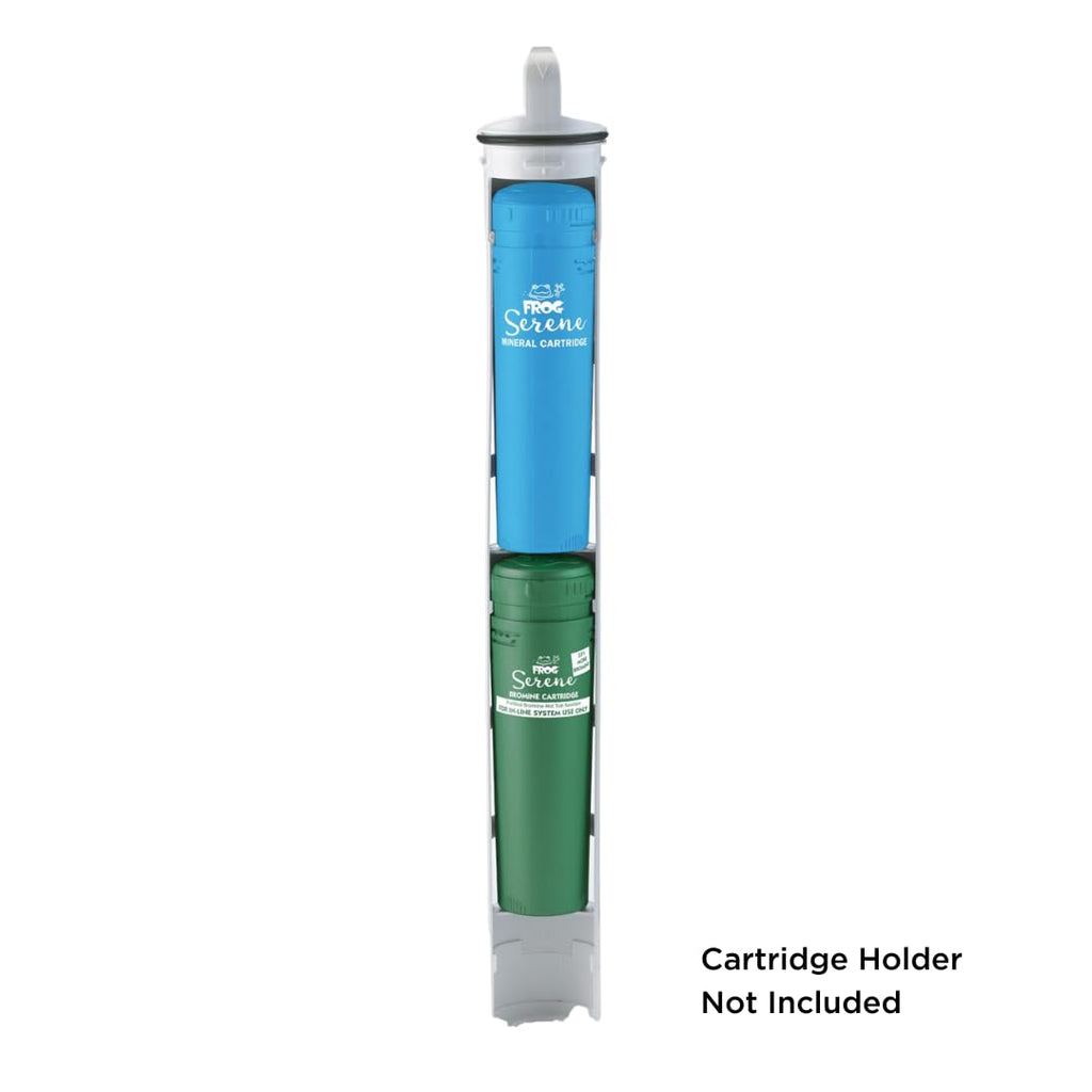 FROG Serene in-Line Cartridges for Hot Tubs That Have Built in Cartridge Holders, FROG Serene Mineral Cartridge + 3 Bromine Cartridges (200 Grams)
