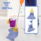 Commercial Heavy Duty Mop Heads Replacement for Rubbermaid: 3 Packs Industrial Wet Mop Head for Floor Cleaning - Cotton Commercial Products Wet Mop Refills