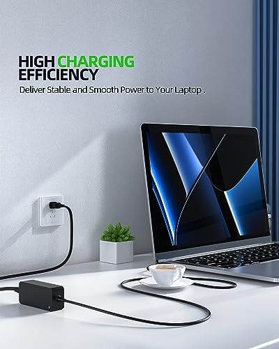 Slim Tip Charger Replacement for Lenovo ThinkPad T470 T470S T460 T460S T450 T570 T560 T550 T540p T450S T440 T440S T440P T431s Laptop, (Safety Certified by UL), 65W, 45W