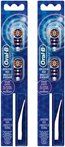 Oral-B 3D White Replacement Heads 2 Count (2 Pack)