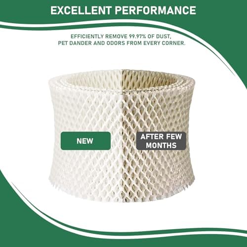 Carmerny MDH-0103JB Humidifier Wicking Filter Replacement Compatible with Mainstays MDH-0103JB Humidifier Wick Filters, 3 Pack