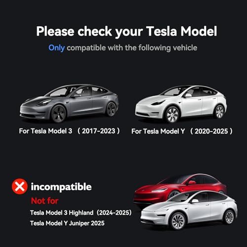 For Tesla Model Y Screen Protector Accessories 2024 2025, 15 inches Matte Tempered Glass Touch Screen Protector for Tesla Model Y (2025-2020) / Model 3 (2023-2017) Anti-Glare & Fingerprint