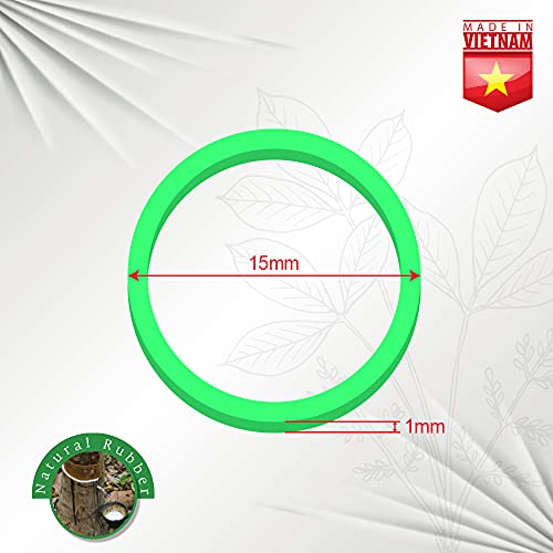 1 LB Rubber Bands Hair Band Soft Elastic Hair Accessories Braid Mini Hair Ties Stretchy Hair Ties No Damage Rubber Bands for Hair Made in Vietnam (Natural)