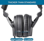 Replacement Ear Pads for Sennheiser HD280/HD280-13/HD280-Pro/HD281/HMD280/HMD280 Pro/HMD280-13/HMD281/HMD281 Pro Headphones, Earpads Cushions with Upgrade Memory Foam - Black