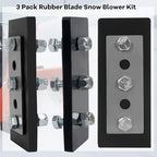 NNG 3/8” Snow Blower Impeller Modification Kit, 3 Pack Rubber Blade Snow Blower Universal for Modifies 2-Stage Machine