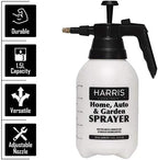 HARRIS Continuous Hand Pump Pressure Sprayer for Home, Lawn, Garden, Car Detailing and More, 1.5L